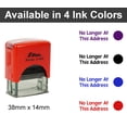 thumbnail image 2 of Printtoo No Longer At This Address Self Inking Rubber Stamp Pre,Inked Office Stamp, Home Office Business Stationery, 38 x 14 mm, Red, 2 of 5