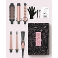 Kipozi 5 in 1 Curling Iron Wand Set, Instant Heating, with 4 Ceramic