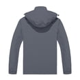 thumbnail image 5 of Dpytoraw Male Solid Color Sports Outdoor Hooded Jacket Casual Coat, 5 of 5