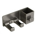 thumbnail image 5 of Estante de almacenamiento para secador de pelo, soporte para secador de pelo montado en la pared para baño sin perforaciones, estante de almacenamiento para secador de pelo para baño, 5 of 5