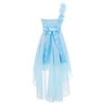 thumbnail image 3 of Alvivi Kids Flower Girls One-Shoulder Bridesmaid Dress Evening Formal Party Gown, 3 of 5