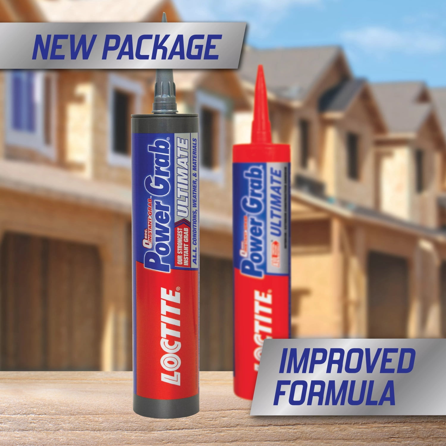 (12 pack) Loctite Power Grab Construction Adhesive Ultimate, Pack of 1, White 9 fl oz Cartridge