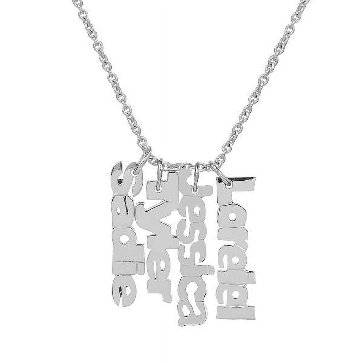 Personalized Mother's Vertical Three-Name Necklace