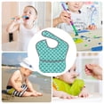 thumbnail image 6 of Bingfone Mess-Proof Baby Bib - Waterproof Bib for Baby Boy or Girl with Food Catcher Pocket, Unisex-Aquamarine Glitter1, 6 of 6