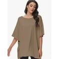 thumbnail image 3 of Women's Oversized T Shirts Summer Short Sleeve Loose Fit Casual Crewneck Plain Tops, 3 of 6