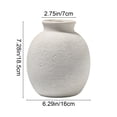 thumbnail image 3 of Retro Ceramic Flower Vase Solid Base Planter Decorative Ornament for Living Room Table Floral Arrangement, 3 of 7