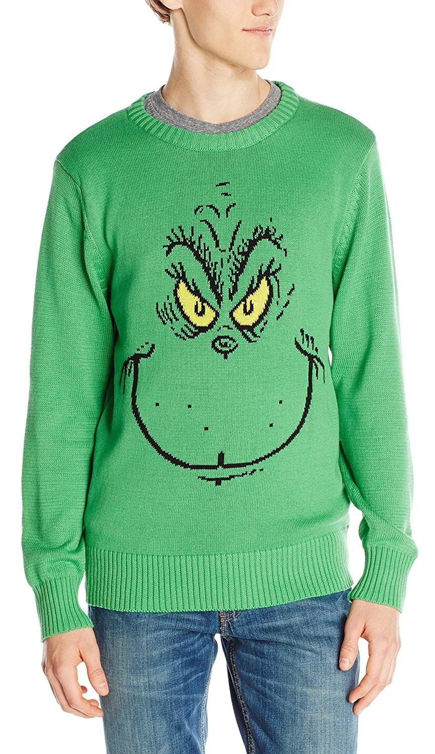 Dr Seuss Womens Ugly Christmas Sweater Pullover Sweater