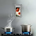 thumbnail image 1 of XYAIYT Wall Mounted Storage Rack for Bathroom and Kitchen with Touchable Screen Organizer Mobile Phone Holder Waterproof Design Devices Up to 6.8 Inches, 1 of 7