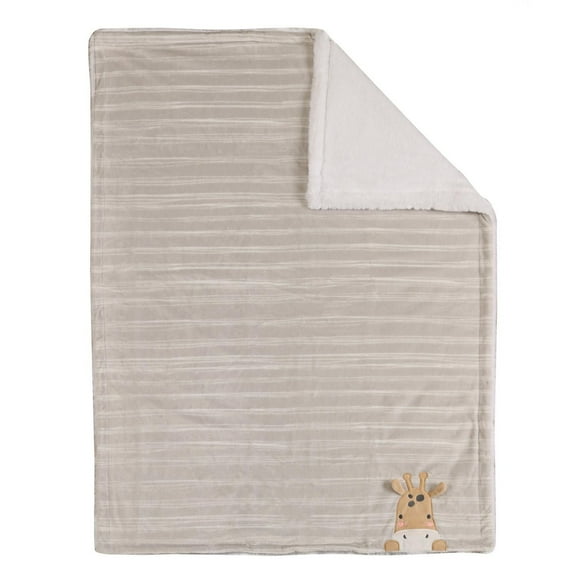 George Baby Plush Reversible Faux Fur Blanket