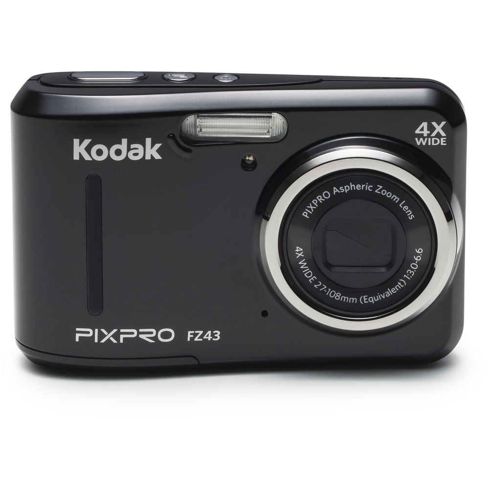 【オールドコンデジ】 Kodak PIXPRO FZ43 Kodak PIXPRO FZ43 Digital Camera (Black) + Tripod + Case - 64GB