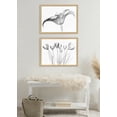 thumbnail image 6 of Kate and Laurel Blake Crocus X Ray Floral BW Framed Printed Glass Wall Art by The Creative Bunch Studio, 18x24 Natural, Decorative Modern Flower Art Print for Wall, 6 of 6