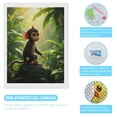 thumbnail image 3 of Diamond Art Kits for Adults - Young Jungle Monkey Sitting Stone 5d Diamond Painting for Adults, Diamond Art for Adults Beginners, Frameless Diamond Painting Kits for Adults for Home Wall Decor, 3 of 7