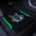 thumbnail image 2 of Embroidery Butterfly Car Floor Mats, Green Carpet Floor mats with Heel Pad, Universal Fit for Suvs,Sedans,Trucks,Cars, Set of 4 (Black and Green), 2 of 17