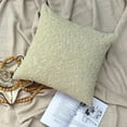 thumbnail image 2 of Ivory White Decorative&nbsp;Toss Pillows 16x16 inch (40x40 cm), Linen Throw Pillow Covers, Sea Creatures, Corals, Sea Weeds, Beaded, Beach Style Cushion Cover&nbsp;Home - Ivory Dreams, 2 of 9