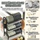 thumbnail image 4 of Escurridor de platos de acero inoxidable con 3 niveles soporte para utensilios y tabla de cortar con bandejas extraíbles organizador de cocina para en, 4 of 7