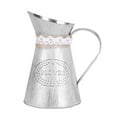 thumbnail image 1 of Miangastore Flower Vase Unique Iron Silver Rustic Design Family Friends 1Pcs, 1 of 9