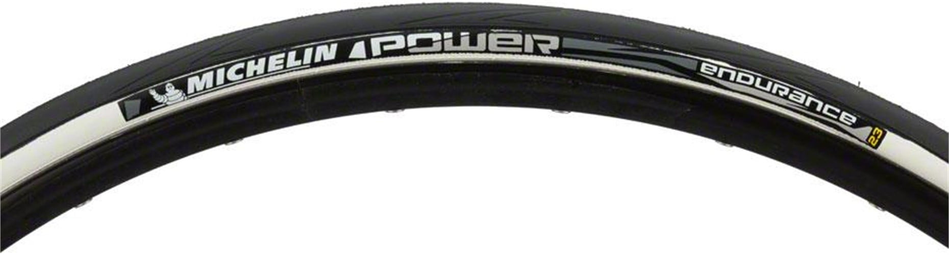 Michelin Power Endurance Folding Road Tire 700x23c White Black 330TPI 