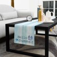 thumbnail image 5 of Summer Flip Flops Cotton Linen Table Runner 13 x 72 inch Starfish Gradient Blue Texture Non-slip Rectangular Dining Table Decor for Wedding Party Holiday Dinner, 5 of 8