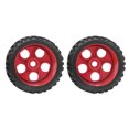 thumbnail image 1 of 2pcs 118mm Rubber Universal Tire Hub Upgrade Accessory Fit for 1/8 RC Car, 1 of 9