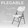 thumbnail image 4 of Sillas Plegables de Plastico Reforzado Apilables para Exterior E Interior para Fiestas y Eventos Soporta Hasta 178kg Set 4 Sillas  Gaon, 4 of 8