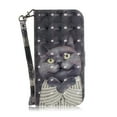 thumbnail image 1 of Case for Motorola Moto X30 Pro 5G Cover Magnetic 3D Pattern Wallet Flip Case With Strap - Grey cat, 1 of 5