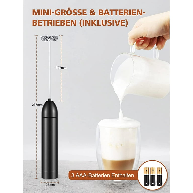 Mini Manual Battery Operated Milk Frother With Stand - CPJC0324SG -  IdeaStage Promotional Products