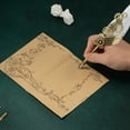 thumbnail image 4 of Trayknick 1 Set 0.5mm Vintage Replaceable Quill Pen Set Copper Convenient Use Quill Pen Ink Set for Beginners, 4 of 13
