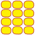 thumbnail image 1 of Miangastore Price Tags Yellow A Grade White Cardboard 20Pack 5.11x3.93x0.12 In, 1 of 9