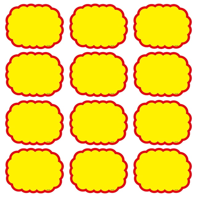 Miangastore Price Tags Yellow A Grade White Cardboard 20Pack 5.11x3.93x0.12 In