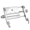 Armadurra Silver Motorcycle Bike Handlebar Phone Mount, Secure