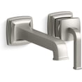 thumbnail image 2 of Wall-mount Single Handle Bathroom Sink Faucet with Vibrant Brushed Nickel, 2 of 2