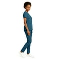 thumbnail image 3 of Hey Collection Women’s 5-Pocket Anti-Wrinkle Medical Scrub Set – V-Neck Top & Straight Leg Pants, Comfortable Flexible Nursing Uniforms, 3 of 5