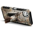thumbnail image 3 of Boost Mobile Celero 5G Phone Case with Tempered Glass Screen Protector (Full Coverage), Nagebee Belt Clip Holster with Built-in Kickstand, Heavy Duty Shockproof Armor Rugged Case (Deer), 3 of 6
