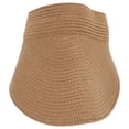 thumbnail image 1 of 1pc Women Straw Weaving Visor Beach Riding Travel Beach Summer Sun Hat, 1 of 8