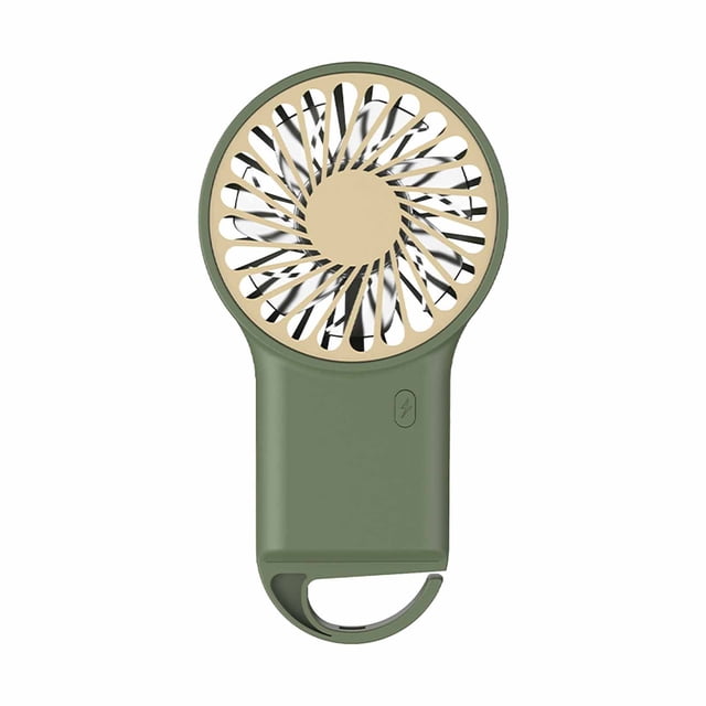 Xihbxyly Ventilador Portátil, Miniventilador Plegable de Mano, Silencioso, Recargable Por Usb, Diseño Compacto con Hebilla para Colgar, Ideal para Viajes Al Aire Libre, Solución de Refrigeración Prác
