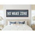 thumbnail image 7 of Canvas Poster No Wake Zone Sign Wall Art Painting Print Blue Poster Canvas Artwork for Beach House Bedroom Wall Decor Unframed, 7 of 7