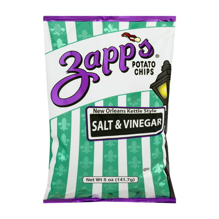 Zapp's New Orleans Kettle Style Potato Chips Salt & Vinegar, 5.0