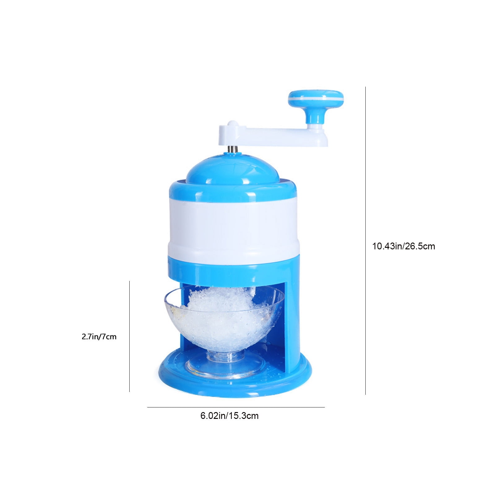 Shaved Ice Maker,Snow Cone Machine, Portable Hand Shaved Ice Machine Manual Fruit Smoothie Machine, Mini Household Ice Shaver