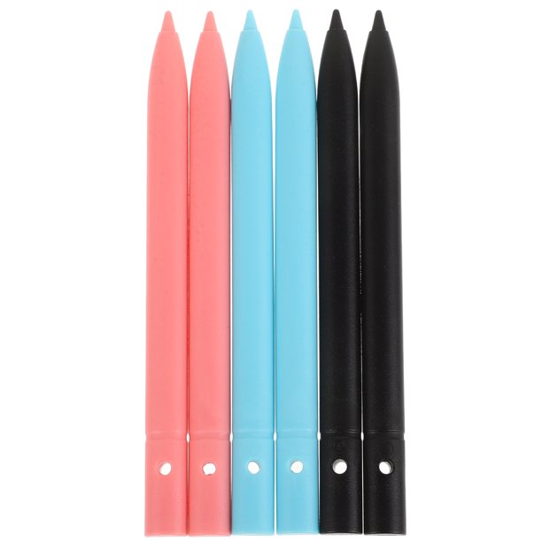 6 lápices ópticos para tableta de escritura LCD, electrónicos, de plástico, de repuesto, universales, para dibujar y dibujar