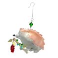 thumbnail image 2 of Hedgehog with Grapes Metal Christmas Ornament 3.5 Inch Fair Trade Multicolor, 2 of 2