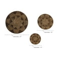 thumbnail image 4 of DecMode Brown Rattan Handmade Woven Basket Plate Wall Decor (3 Count), 4 of 14