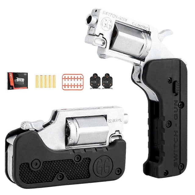 Single Action Folding Revolver Toy Gun Body Can Be Folded And Stored