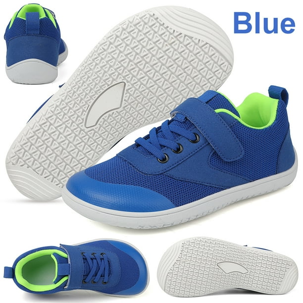 Deporte Con Punta Ancha Zapatos Deportivos Transpirables Descalzos para Al Aire Libre (28) Azul