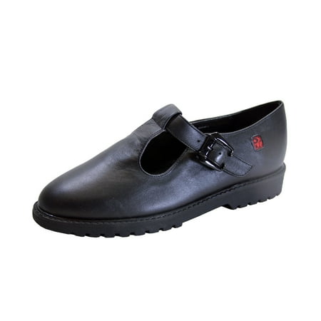 

24 HOUR COMFORT Lela Women s Wide Width Leather Shoes BLACK 5