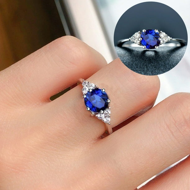 Faux sapphire ring deals