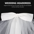 thumbnail image 6 of STRANDCHIC 2Pcs White Bridal Veil Wedding Headdress Elegant Fabric Veils for Brides Shoulder Length, 6 of 6