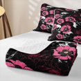 thumbnail image 4 of Manfei Cartoon Skull Quilt King,Cute Halloween Pumpkin Face King Coverlet Set,3pcs,1 Bedspread and 2 Pillowcases, 4 of 7