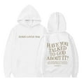 thumbnail image 6 of Christian Hoodies for Girls Have You Talked To God About It Cute Graphic Hooded Sweatshirt with Pockets Pullover Tops, 6 of 7