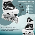 thumbnail image 2 of Size 8-11 Adjustable Inline Skates for Adult Men Ladies Teens White, 2 of 10