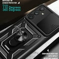thumbnail image 4 of for Samsung Galaxy A54 5G Case with Slide Camera Cover, Military Grade Drop Protective Phone Cover Case with Ring Kickstand for Samsung Galaxy A54 5G SJ Black, 4 of 9